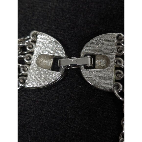Vintage Sarah Coventry Silver Tone Multi Chain Bracelet 6.5 inch MCM Classic - Picture 4 of 6